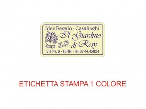 Etichette adesive per articoli da regalo e casalinghi (mm 30X16)   (cod.18L )